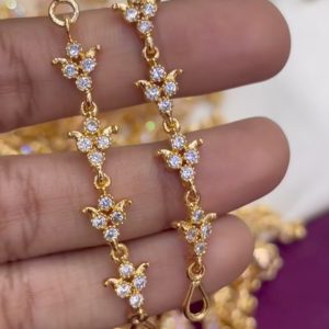 V0166- pure panchaloham ear chains mattilu