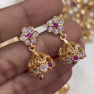 V0171 - Pure panchaloham jhumka earrings