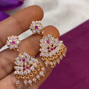V0197 - high quality pure panchaloham earrings
